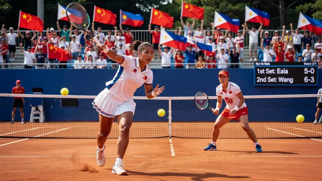 China barra Eala de novo e garante ouro nos Jogos Asiáticos
